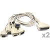 Bematik - Adaptador Usb A Rs-232 Titan 16-port (am/16xdb9m 2x8 Puertos) Ub08900