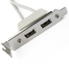 Bematik - Adaptador Usb De Placa Madre 2x5 Pin A 2xah Bracket De Perfil Bajo Us03400