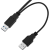 Bematik - Cable Superspeed Usb 3.0 Doble Alimentación (2am/microusb-m) 130cm Ut04200