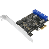 Bematik - Tarjeta Pcie Con 2 Conectores Internos Usb 3.0 De 19 Pines Uu00100