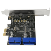 Bematik - Tarjeta Pcie Con 2 Conectores Internos Usb 3.0 De 19 Pines Uu00100