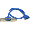 Bematik - Placa Usb 3.0 De Hs20 Hembra A Bh20 Macho (perfil Bajo) Uu05100