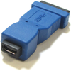 Bematik - Adaptador Usb 3.0 A Usb 2.0 (microusb Ab Hembra A Miniusb A Hembra) Uy06400