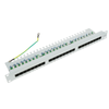 Rackmatic - Patch Panel De 24 Rj45 Cat.5e Utp 1u Blanco Con Peine Wt03100