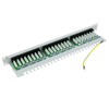 Rackmatic - Patch Panel De 24 Rj45 Cat.5e Utp 1u Blanco Con Peine Wt03100