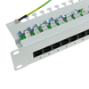 Rackmatic - Patch Panel De 24 Rj45 Cat.5e Utp 1u Blanco Con Peine Wt03100