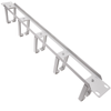 Rackmatic - Panel Guíacables Para Armario Rack 19" 1u Con 5 Anillas Para Gestión De Cables Blanco Wt05100