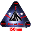 Bematik - Truss Triangular De Aluminio Negro 150mm Triple Conexión T4 Xt01900
