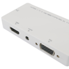 Bematik - Adaptador De Minidisplayport A Vga Audio Hdmi Dvi Blanco Yp07000