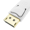 Bematik - Cable Mini Displayport A Displayport 2k 4k 1080p Fullhd Para Audio Y Vídeo Digital 3m Blanco Yq06300