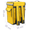 Citybag - Nevera Portátil Amarilla 42 Litros 35x49x25cm, Mochila Bolsa Isotérmica Para Picnic, Camping, Playa, Entrega De Alimentos En Moto O Bicicleta Cb02600