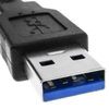 Bematik - Cable Alargador Usb 3.0 Para Empotrar De 1 M Tipo A Macho A Hembra Ub01700