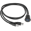 Bematik - Cable Alargador Usb 3.0 Para Empotrar De 1 M Tipo A Macho A Hembra Ub01700