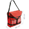 Citybag - Bolsa Isotérmica 40 X 40 X 16 Cm Roja Para Comidas Al Aire Libre Y Entrega De Pedidos Delivery De Comida En Moto O Bicicleta Cb04000
