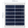 Bematik - Foco De Luz Led De 1100 Lm Para Exterior Ip66 Con Batería Recargable 10000 Mah Y Panel Solar Nf10100