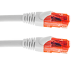 Bematik - Cable De Red Ethernet Cat. 6a Utp De 0,5 M De Color Blanco Ultra Flexible Lj16100