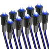 Bematik - Luz Led Piloto De 8mm 220vac De Color Azul 10-pack Qw11900