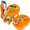 Primematik - Pack De 2 Cinchas De Amarre Con Trinquete Y Gancho De 8m X 50mm 5000kg, Color Naranja Cz02900
