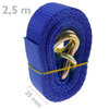 Primematik - Pack De 4 Cinchas De Amarre Con Trinquete Y Gancho De 2.5m X 25mm 600 Kg, Color Azul Cz03100