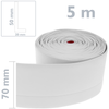 Primematik - Rodapié Flexible Autoadhesivo 50 X 20 Mm. Longitud 5 M Blanco Bs10000