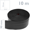 Primematik - Rodapié Flexible Autoadhesivo 70 X 20 Mm. Longitud 10 M Negro Bs14100