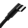 Bematik - Cable Usb A 2.0 Acodado A Usb C Acodado 5 M Trenzado Uw04300