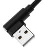 Bematik - Cable Usb A 2.0 Acodado A Usb C Acodado 5 M Trenzado Uw04300