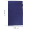 Primematik - Saco De Dormir De Viaje 115 X 210 Cm Microfibra Azul Co13000