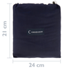 Primematik - Saco De Dormir De Viaje 180 X 210 Cm Microfibra Azul Co14000