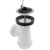 Primematik - Sifón Botella Extensible Con Válvula Para Lavabo-bidet 1"1/2 X 70 Mm Ks20300