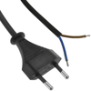 Bematik - Cable De Alimentación Eléctrico Ho3vvh2-f De 1.8 M De Enchufe Bipolar A Bornes 2 X 0.75 Mm² Negro Fa10100