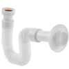 Primematik - Tubo Flexible Blanco Para Lavabo-bidet 1"1/4 X ∅ 32 - ∅ 40 Mm Ks20600