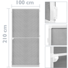 Primematik - Puerta Mosquitera Max 100 X 210 Cm Aluminio Blanco Ah10100