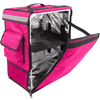 Primematik - Mochila Isotérmica 35 X 49 X 25 Cm Rosa Para Comidas Al Aire Libre Y Entrega De Pedidos Delivery De Comida En Moto O Bicicleta Cb07500