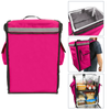 Primematik - Mochila Isotérmica 35 X 49 X 25 Cm Rosa Para Comidas Al Aire Libre Y Entrega De Pedidos Delivery De Comida En Moto O Bicicleta Cb07500