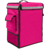 Primematik - Mochila Isotérmica 35 X 49 X 25 Cm Rosa Para Comidas Al Aire Libre Y Entrega De Pedidos Delivery De Comida En Moto O Bicicleta Cb07500