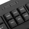 Bematik - Teclado Negro Qwerty Español Usb 105 Teclas Kf00000