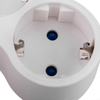 Bematik - Multiplicador Adaptador De Clavija Enchufe Schuko Triple Blanco Con Interruptor Ia08700