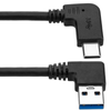 Bematik - Cable Usb-c 3.1 Macho Acodado A Usb-a 3.1 Macho Acodado De 2 M Color Negro Uw05300