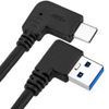 Bematik - Cable Usb-c 3.1 Macho Acodado A Usb-a 3.1 Macho Acodado De 2 M Color Negro Uw05300