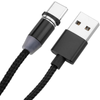 Bematik - Cable De Carga 2 En 1 Usb-a 2.0 Macho A Conectores Usb-c Y Micro Usb Magnéticos 2 M Trenzado Uh10200