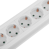 Bematik - Regleta De Enchufes 10 Schuko Con Interruptor Y Protección Sobretensiones Blanco (1.5m Cable) Ca00900