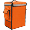 Primematik - Mochila Isotérmica 35 X 49 X 25 Cm Naranja Para Comidas Al Aire Libre Y Entrega De Pedidos Delivery De Comida En Moto O Bicicleta Cb08801