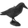 Primematik - Ahuyentador De Aves Tipo Estatua Cuervo De Pie 16 X 50 Cm Ah04000