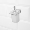 Primematik - Dispensador Dosificador De Jabón Para Decoración De Baño Con Montaje En Pared De 250ml Ks38000