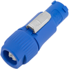 Bematik - Conector Compatible Con Powercon De 3 Pin Tipo A De Color Azul, Enchufe Macho Compatible Con Powercon De 250v Y 20a Xo07100