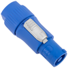Bematik - Conector Compatible Con Powercon De 3 Pin Tipo A De Color Azul, Enchufe Macho Compatible Con Powercon De 250v Y 20a Xo07100