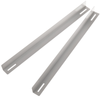 Rackmatic - Guías Laterales Fijas De Soporte Para Armario Rack 19 Blanco 650mm Wt02400