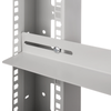 Rackmatic - Guías Laterales Fijas De Soporte Para Armario Rack 19 Blanco 650mm Wt02400