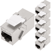 Bematik - Acoplador Keystone Rj45 Hembra A Hembra Cat. 6a Ftp Pack De 6 Unidades Rc14900